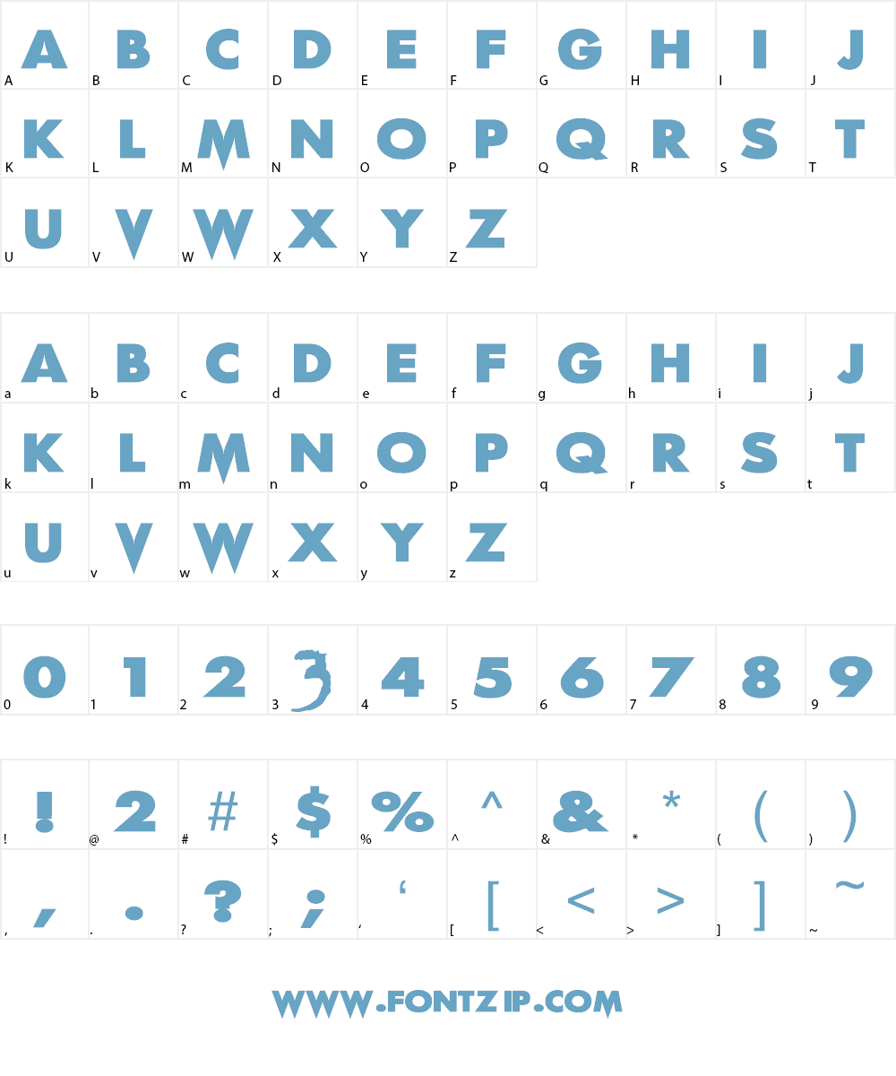 Scream Real Font Character